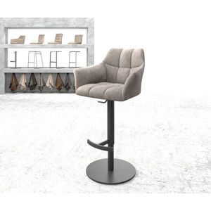 Yulo-Flex vintage taupe barová stolička otočná základňa výškovo vyobraziť