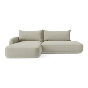 Béžová rozkladacia rohová pohovka (ľavý roh/s leňoškou) Hale – Makamii vyobraziť