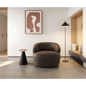 Lounge jedálenská stolička Nova 88x88 cm mikrovlákno taupe vintage vyobraziť