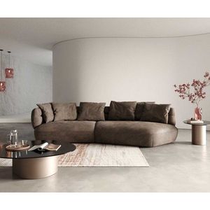 Pohovka Roya 320x140 cm mikrovlákno taupe vintage vyobraziť