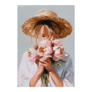 Obraz s ručne maľovanými prvkami 70x100 cm Estelle – Styler vyobraziť