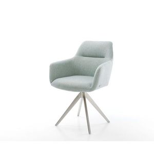 Otočná stolička Pejo-Flex mint s krížovou základňou z nehrdzavejúcej vyobraziť