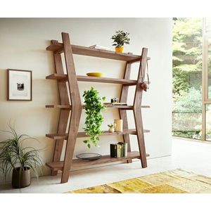 Regál na knihy Xanthios 170x40 cm akáciová hnedá vyobraziť