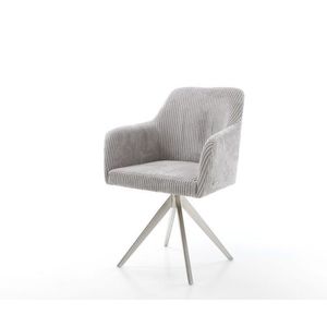 Greg-Flex otočná stolička krížová základňa štvorcová z nehrdzavejúcej vyobraziť