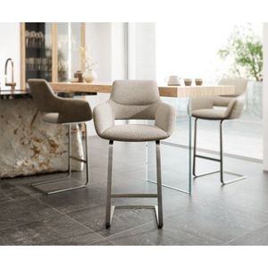 Barová stolička Yago-Flex konzolová základňa plochá nerezová oceľ vyobraziť