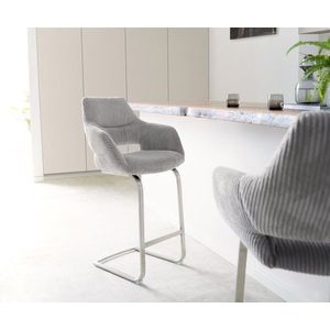 Barová stolička Yago-Flex konzolová základňa plochá nerezová oceľ vyobraziť