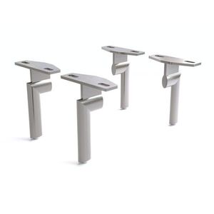 Oválny podstavec 15 cm z nehrdzavejúcej ocele (sada 4 ks) vyobraziť