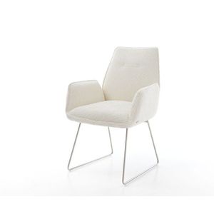 Jedálenská stolička Zoa-Flex bouclé biela tenká podnož vyobraziť