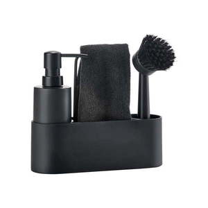 Čierny plastový/silikónový stojan na umývacie prostriedky Singles – Zone vyobraziť
