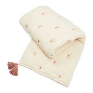 Svetložltá/ružová prešívaná detská deka z Bio bavlny 90x120 cm Bows – Cam Cam Copenhagen vyobraziť