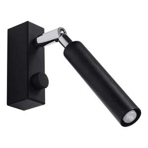 Čierne bodové svietidlo 10x3 cm Tiden – Sollux vyobraziť