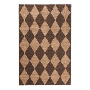 Hnedý/v prírodnej farbe ručne tkaný koberec s prímesou juty 120x170 cm Effie Diamond – Flair Rugs vyobraziť