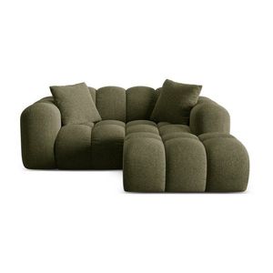 Zelená ženilková rohová pohovka (pravý roh/s leňoškou) Treno – Cosmopolitan Design vyobraziť