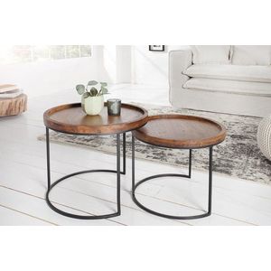 Odkladací stolík 2 ks BOREAS Dekorhome vyobraziť
