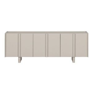 Svetlosivý TV stolík z borovicového dreva 152x53x46 cm Basu – WOOOD vyobraziť