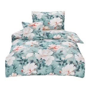 Tyrkysovomodré 3-dielne obliečky na jednolôžko z mikrosaténu 140x200 cm Selma – My House vyobraziť