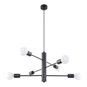 Čierne stropné svetlo Sollux Donato 6 vyobraziť