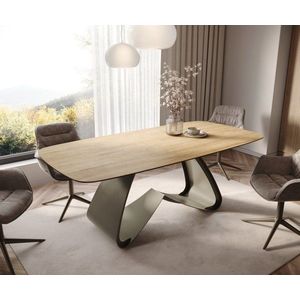 Jedálenský stôl Edge Boot 200x100 keramický Laminam® Sabbia dub vyobraziť