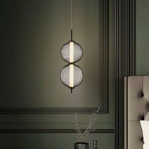 Závesná lampa PUMA s drôteným tienidlom a guľovými tienidlami 14 x 38 cm – dizajnové LED osvetlenie obývačky 3000K vyobraziť