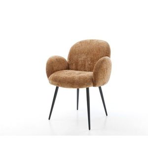 Jídelní židle Nube-Flex s područkami žinylka rezavá podnož zúžená vyobraziť