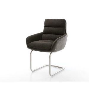 Jedálenská stolička Abelia-Flex s podrúčkami mix materiálov čierna vyobraziť