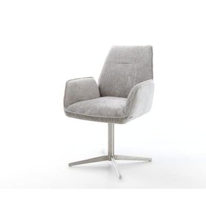 Jedálenská stolička Zoa-Flex šenil striebornošedá podnož vyobraziť