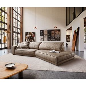 Veľká pohovka Snoosh 400x150 cm mikrovlákno bahno vintage recamiere vyobraziť