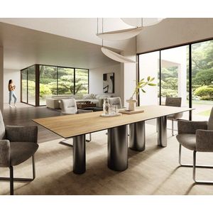 Jedálenský stôl Edge 300x100 Keramický laminát® Sabbia Dub farebný vyobraziť