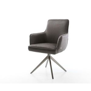 Heira-Flex otočné kreslo s podrúčkami mikrovlákno antracit vintage vyobraziť