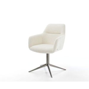 Otočné kreslo Pejo-Flex Bouclé White Grafitová základňa 360° otočná vyobraziť