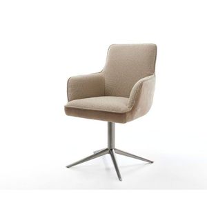 Heira-Flex otočné kreslo s podrúčkami Zmiešané materiály bahno vyobraziť