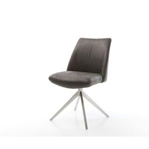 Otočná stolička Elso-Flex Mikrovlákno Antracit Vintage Krížový rám vyobraziť