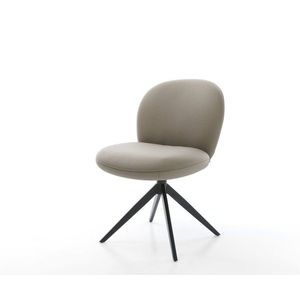 Otočná stolička Nube-Flex Pravá koža Mud Cross rám široký čierny 360° vyobraziť