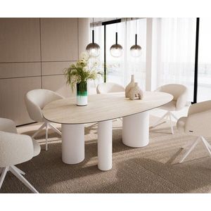 Hrana jedálenského stola oválna 220x120 Keramický Laminam® Travertino vyobraziť