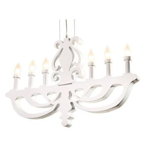 Závesná lampa biela 6xE14 Damar vyobraziť