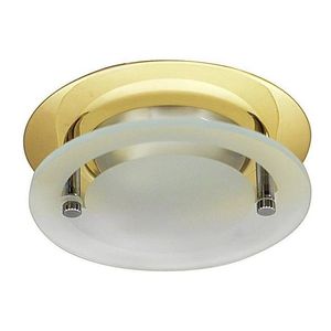 Pevná stropná lampa, mosadz, so sklom OZS-07 vyobraziť