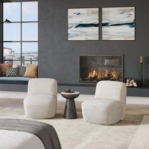 Leith LET74W Čalúnené otočné kreslo vyobraziť