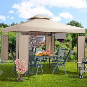 Záhradný altán 3x3 m D8723 taupe Dekorhome vyobraziť