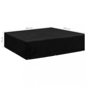 Plachta na záhradný nábytok PE čierna Dekorhome vyobraziť