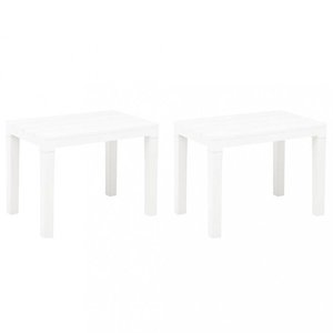 Záhradná lavica 2 ks plast Dekorhome vyobraziť