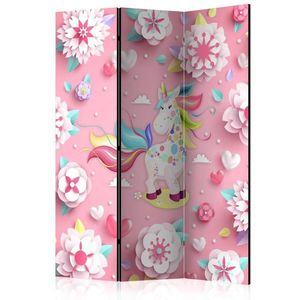 Paraván Unicorn on Flowerbed Dekorhome vyobraziť