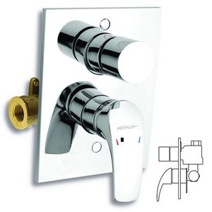 NOVASERVIS - Vaňová sprchová batéria s prepínačom Metalia 57 chróm 57050R, 0 vyobraziť