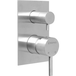 SAPHO - MINIMAL podomietková sprchová batéria, 2 výstupy, nerez mat MI042 vyobraziť