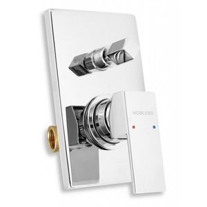 NOVASERVIS - Vaňová sprchová batéria s prepínačom Nobless EDGE chróm 36050R, 0 vyobraziť