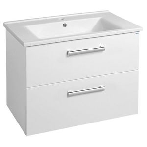 AQUALINE - VEGA umývadlová skrinka 72x57, 6x43, 6cm, 2x zásuvka, biela VG073 vyobraziť