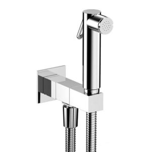 SAPHO - Nástenný ventil s ručnou bidetovou sprškou a bezpečnostnou pojistkou, hranatý, chróm SG108 vyobraziť