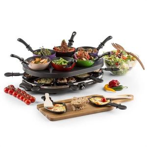 OneConcept Woklette, raclette gril, 1200 W, wok, pre 6 osôb, nepriľnavý povrch vyobraziť