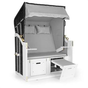 Blumfeldt Hiddensee, plážové sedenie, plážový kôš XL, dvojsedadlo, ležadlo, borovica, sivé vyobraziť