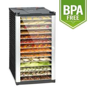 Klarstein Fruit Jerky 14, sušička ovocia, 1000 W, 30-70 °C, 14 poschodí, LCD displej vyobraziť