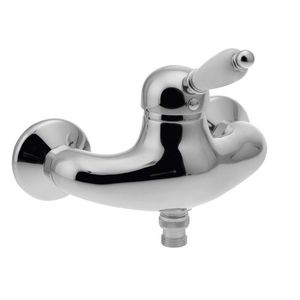 SAPHO - KIRKÉ WHITE nástenná sprchová batéria, biela páčka, chróm KI11BC vyobraziť